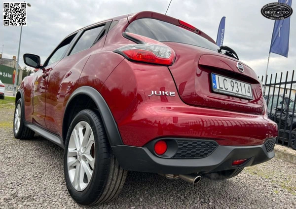 Nissan Juke cena 48500 przebieg: 144000, rok produkcji 2015 z Radymno małe 781